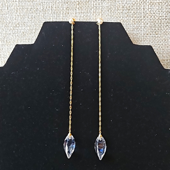 Swarovski Crystal Pearl & Crystal Drop Earrings - Picture 2 of 14